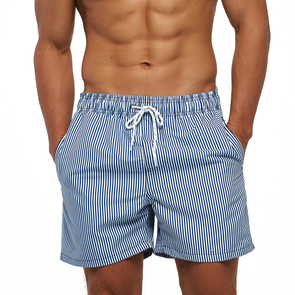 Quick-drying swimwear men beach shorts men's swimming trunks suit bath man holiday shorts quarter-print swimming trunk swimsuit