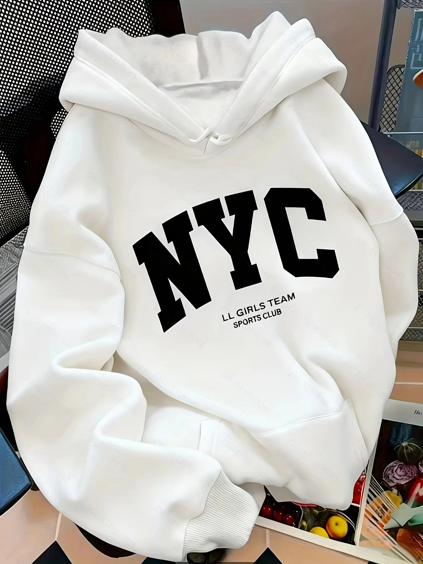Pattern hooded sweatshirt hooded jacket lightweight winter hoodie casual outerwear for daily use and special occasions