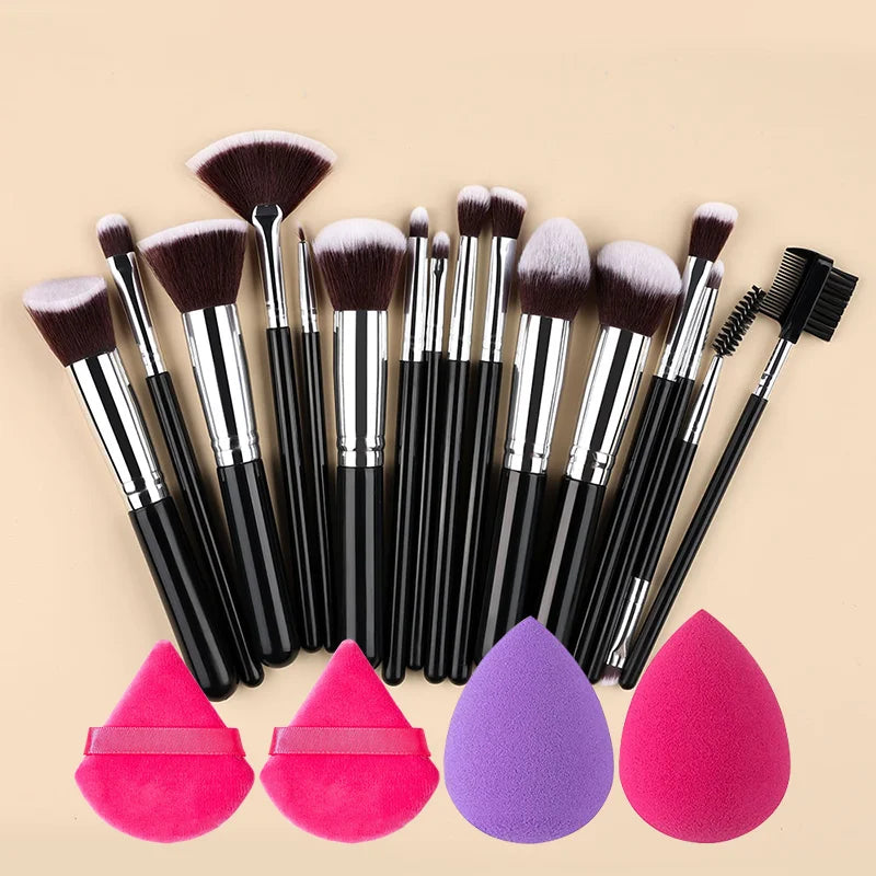 Professional Makeup Brushes Set 14-16Pcs Set Premium Syntheti Foundation Blending Face Powder Blush Eye Shadows Makeup Brush Kit