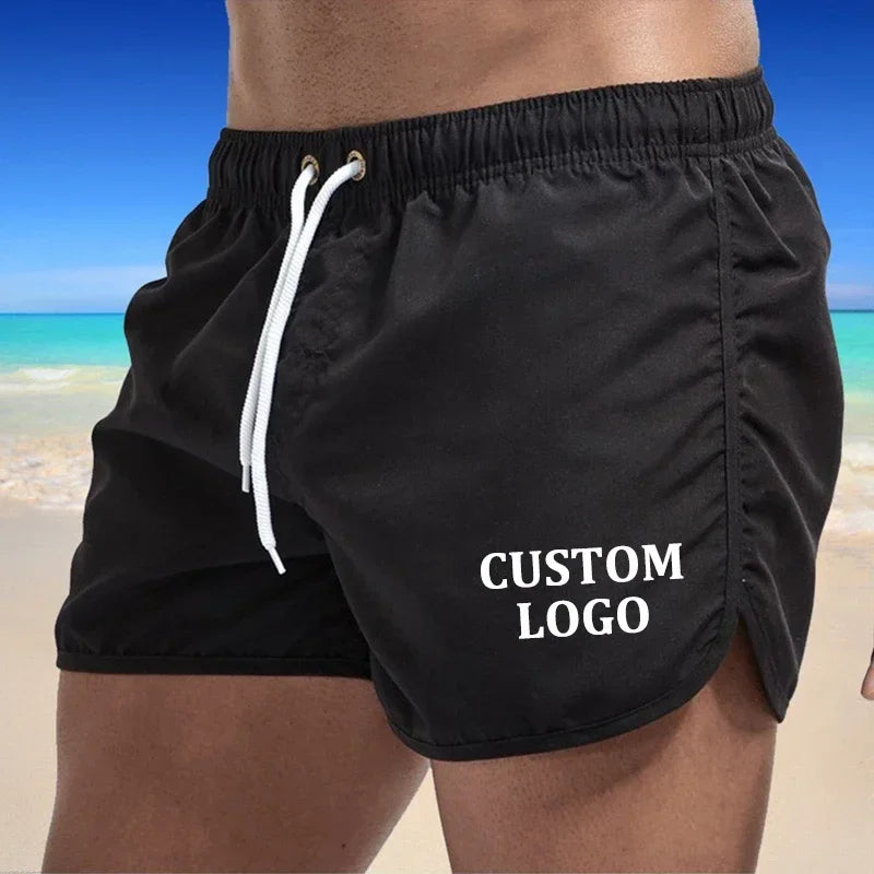 Customized Logo Men's Beach Swimsuit, Boxer, Beach Shorts, Surfing Swimsuit, Mayo, Sungas