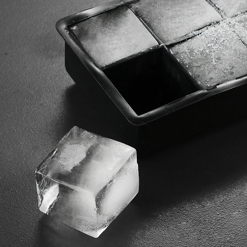 Ice Cube Tray Ice Cube Silicone Molds Ice Cube Maker Square Ice Tray Large Ice Cube 8 Grid Ice Mold Kitchen Accessories Gadgets