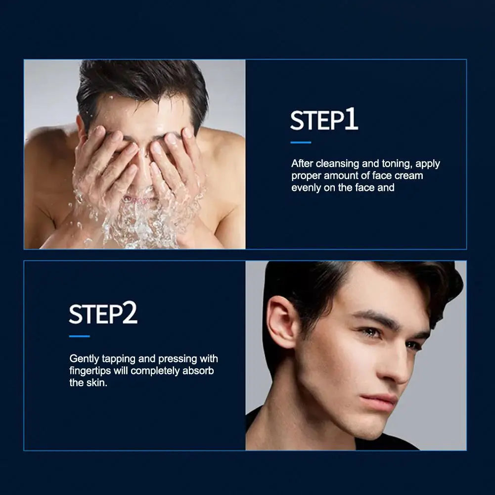 50g Men's Natural Makeup Cream Not Sticky Face Foundation Moisturizing Remove Darken Skin Care Gel Improve Shrink Pore Oil
