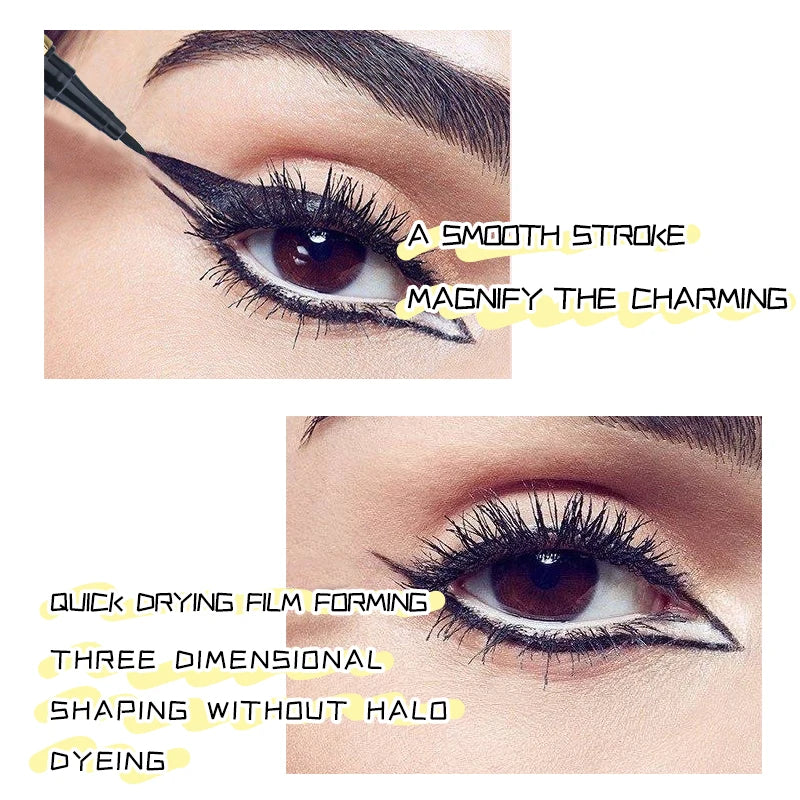 Quick-dry Eyeliner Pencil Makeup Long Lasting Smooth Matte Eye Liner Waterproof Anti Smudge Liquid Eyeliner Pen Eyes Cosmetics