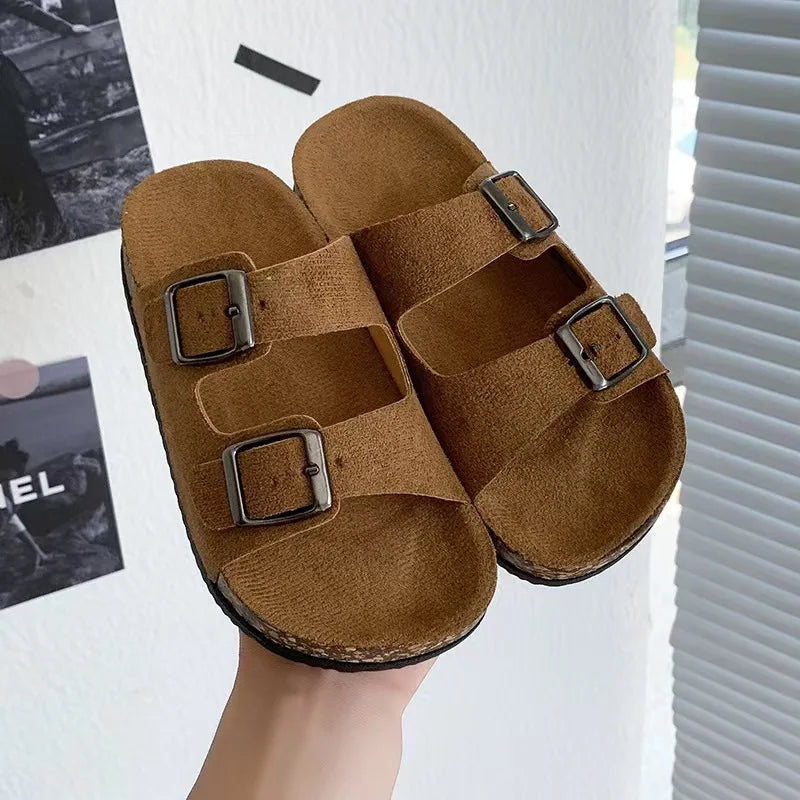 2026 Children Sandals for Girls Boys Summer New Fashion Korean Style Soft Sole Anti-slippery Versatile Chic Open-toe Beach Shoes