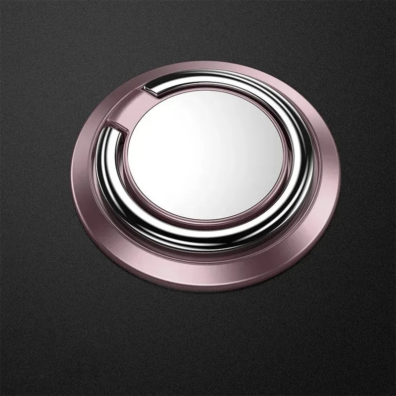 360 Degree Rotating Finger Ring Phone Holder Stand for Mobile Phone Car Magnetic Mount Phone Back Sticker Pad Unniversal Bracket