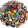 30-200Pcs Random Mixed Shoe Charms Decoration Fit Bubble Slides Clog Sandals Ornament Shoes Accessories Pins kids Party Gifts