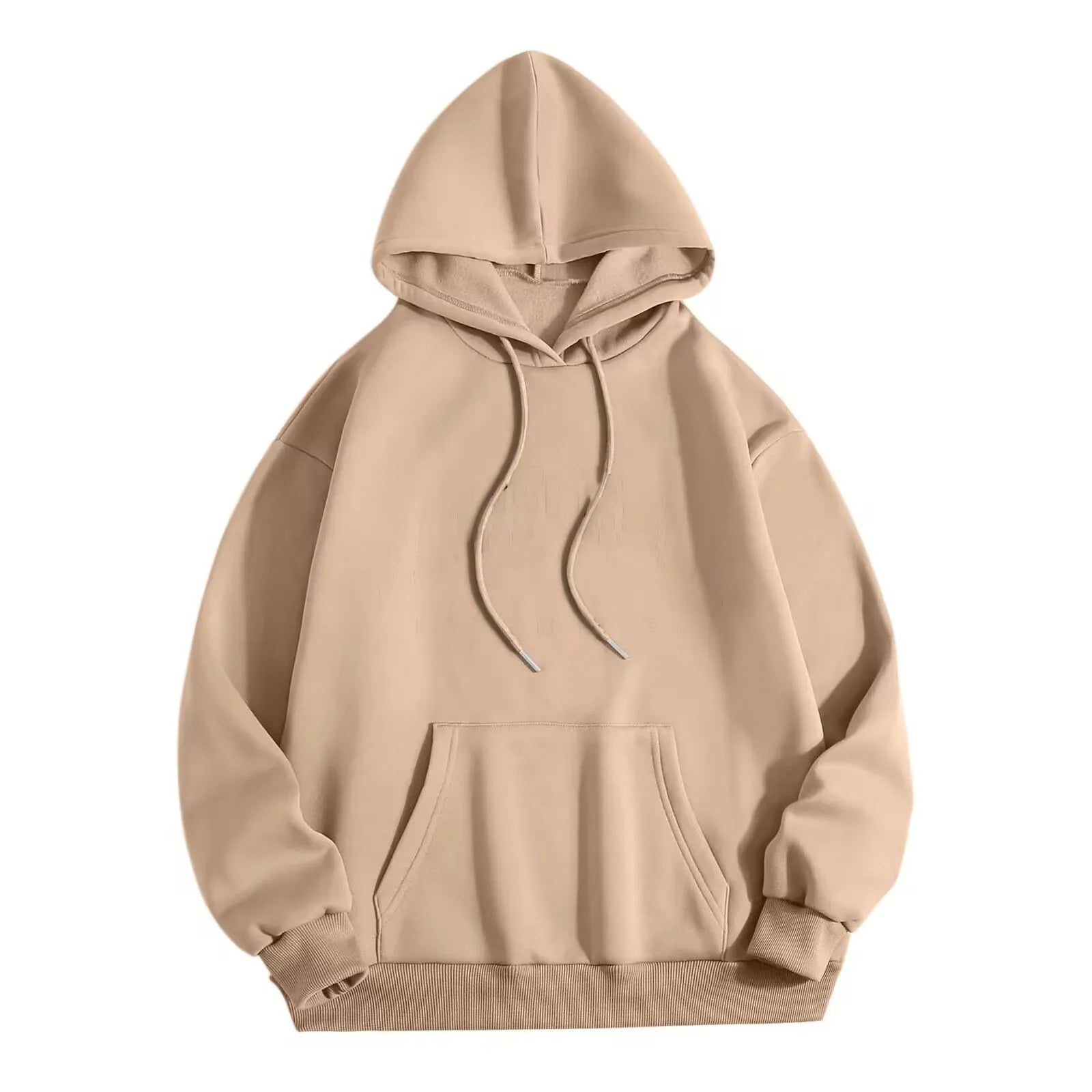 2026 Men's wide Hood Sweatshirt European and American men's and men Sweatshirt Solid Harajuku Long Sleeve Female Loose male Coat