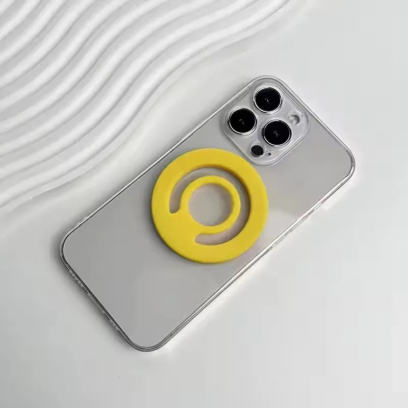 Magnetic Circular Grip Phone Holder Silicone Magnetic Finger Ring for MagSafe Phone Ring Holder Strap Mobile Phone Accessories