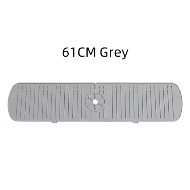 1pcs Silicone Faucet Water Catcher Mat Sink Splash Guard Anti Slip Spill Proof Drying Pad Kitchen Gadgets Home Sink Accessories