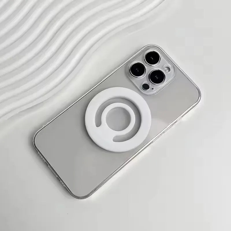 Magnetic Circular Grip Phone Holder Silicone Magnetic Finger Ring for MagSafe Phone Ring Holder Strap Mobile Phone Accessories