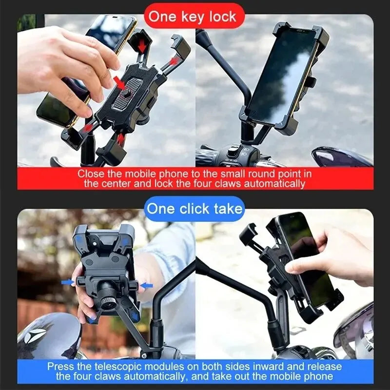 360° Rotatable Non Slip Bicycle Phone Holder Adjustable Universal Mount For MTB Bike Motorcycle Scooter Bike Accessories