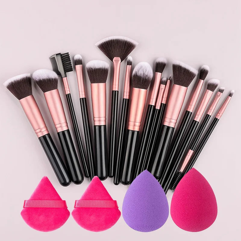 Professional Makeup Brushes Set 14-16Pcs Set Premium Syntheti Foundation Blending Face Powder Blush Eye Shadows Makeup Brush Kit