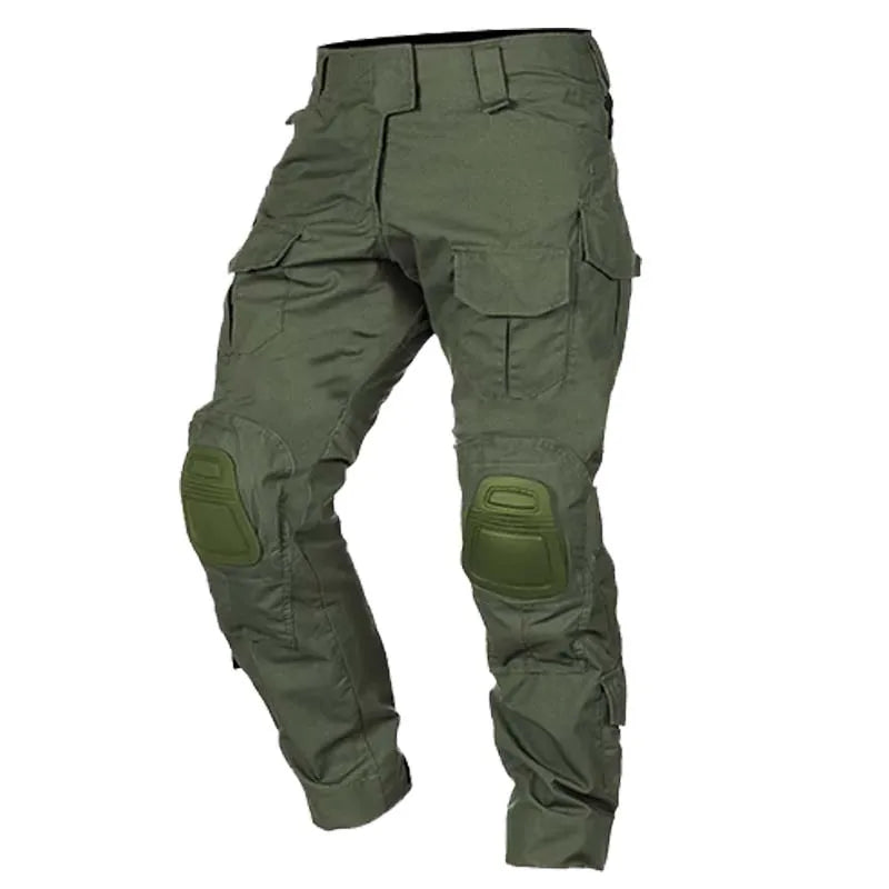 Men Tactical Pants +pads Outdoor Ripstop Cargo Pants Working Hiking Pants Men's Fishing Trekking Trousers Hunting Clothes