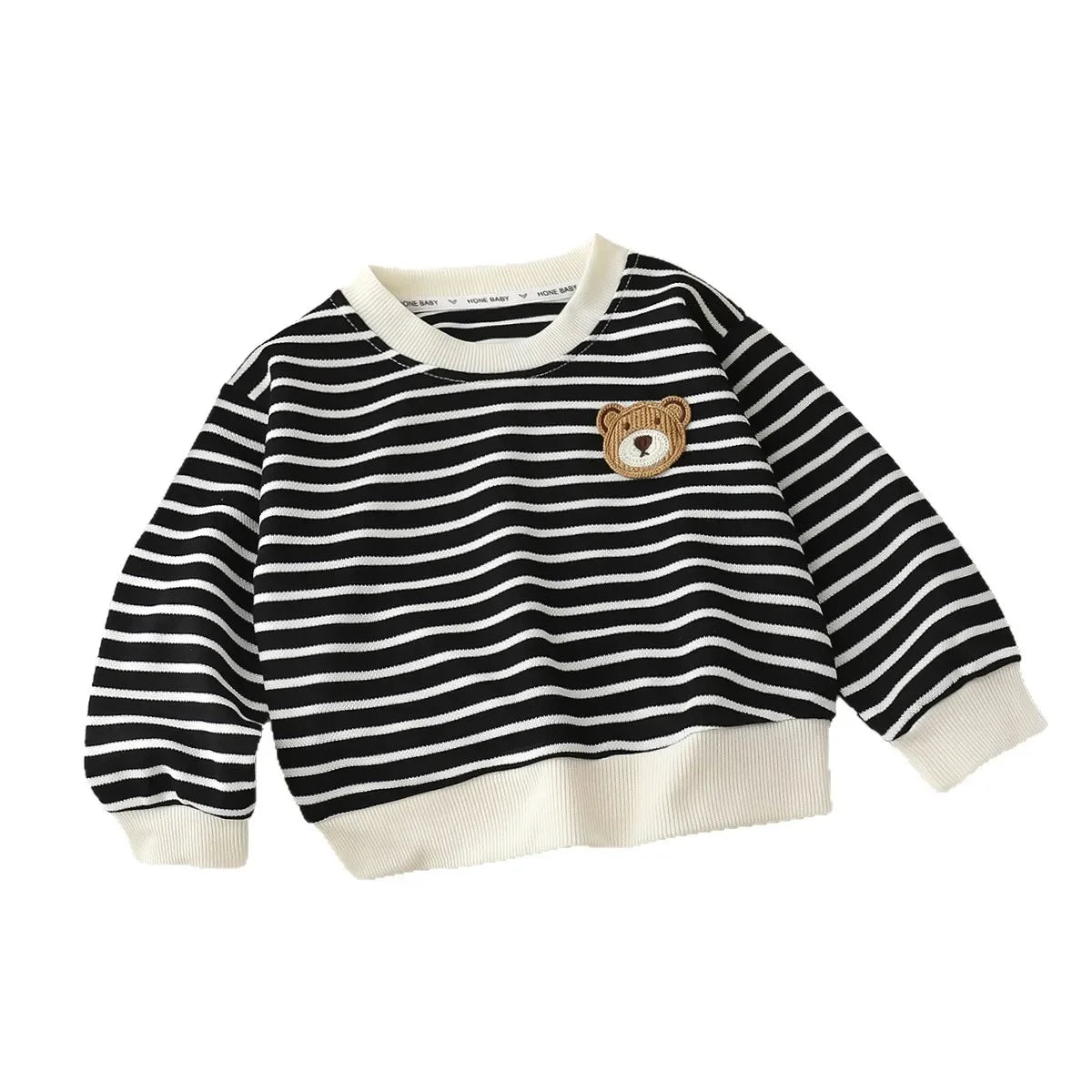 T-shirt Elastic Sweater Long Sleeve Pullover Tops Baby Children Clothing Children's Sweatshirt Kids Clothes Boys Girls