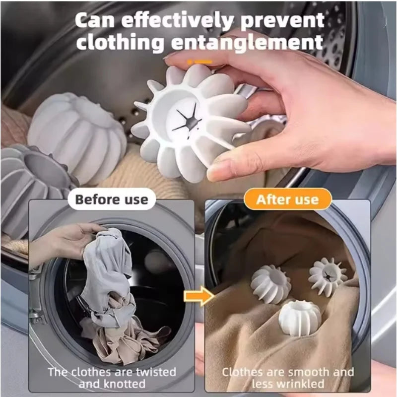 Silicone Laundry Ball Reusable Clothes Hair Cleaning Tool Pet Hair Remover Washing Machine Cat Hair Catcher Laundry Ball