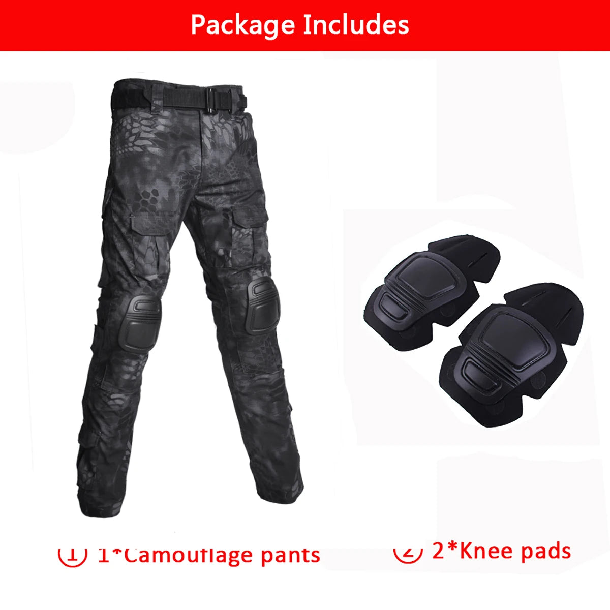 Men Tactical Pants +pads Outdoor Ripstop Cargo Pants Working Hiking Pants Men's Fishing Trekking Trousers Hunting Clothes