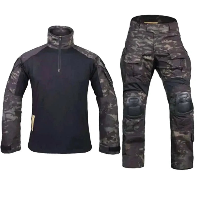 G3 Combat Uniform Tactical Sets Combat Shirt Cargo Pants Mens Multicam Suit Trainning Hiking Hunting Clothes Wear-resisting Suit