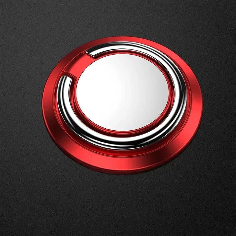 360 Degree Rotating Finger Ring Phone Holder Stand for Mobile Phone Car Magnetic Mount Phone Back Sticker Pad Unniversal Bracket
