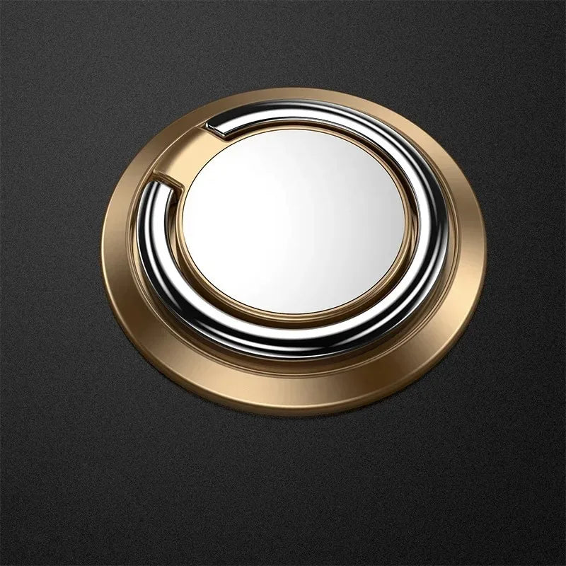 360 Degree Rotating Finger Ring Phone Holder Stand for Mobile Phone Car Magnetic Mount Phone Back Sticker Pad Unniversal Bracket