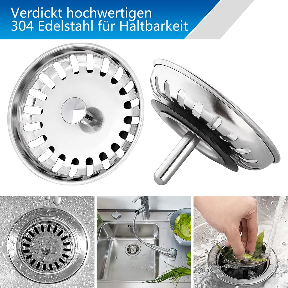 Premium Kitchen Sink Strainer Stainless Steel 80/82/84mm Bathroom/kitchen Sinks /basins Along With Bath Tubs Waste Plug Filter