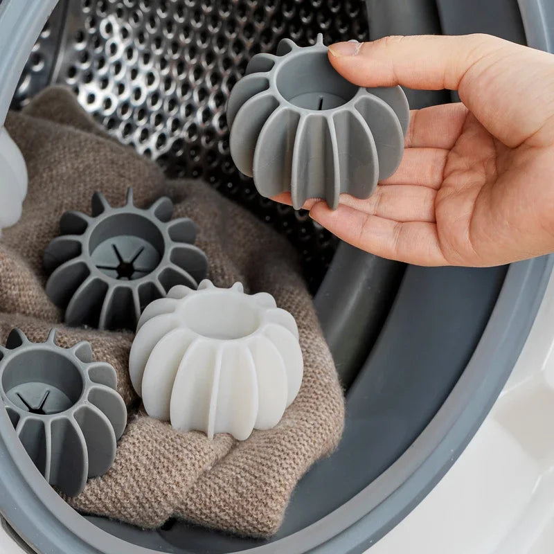 Silicone Laundry Ball Reusable Clothes Hair Cleaning Tool Pet Hair Remover Washing Machine Cat Hair Catcher Laundry Ball