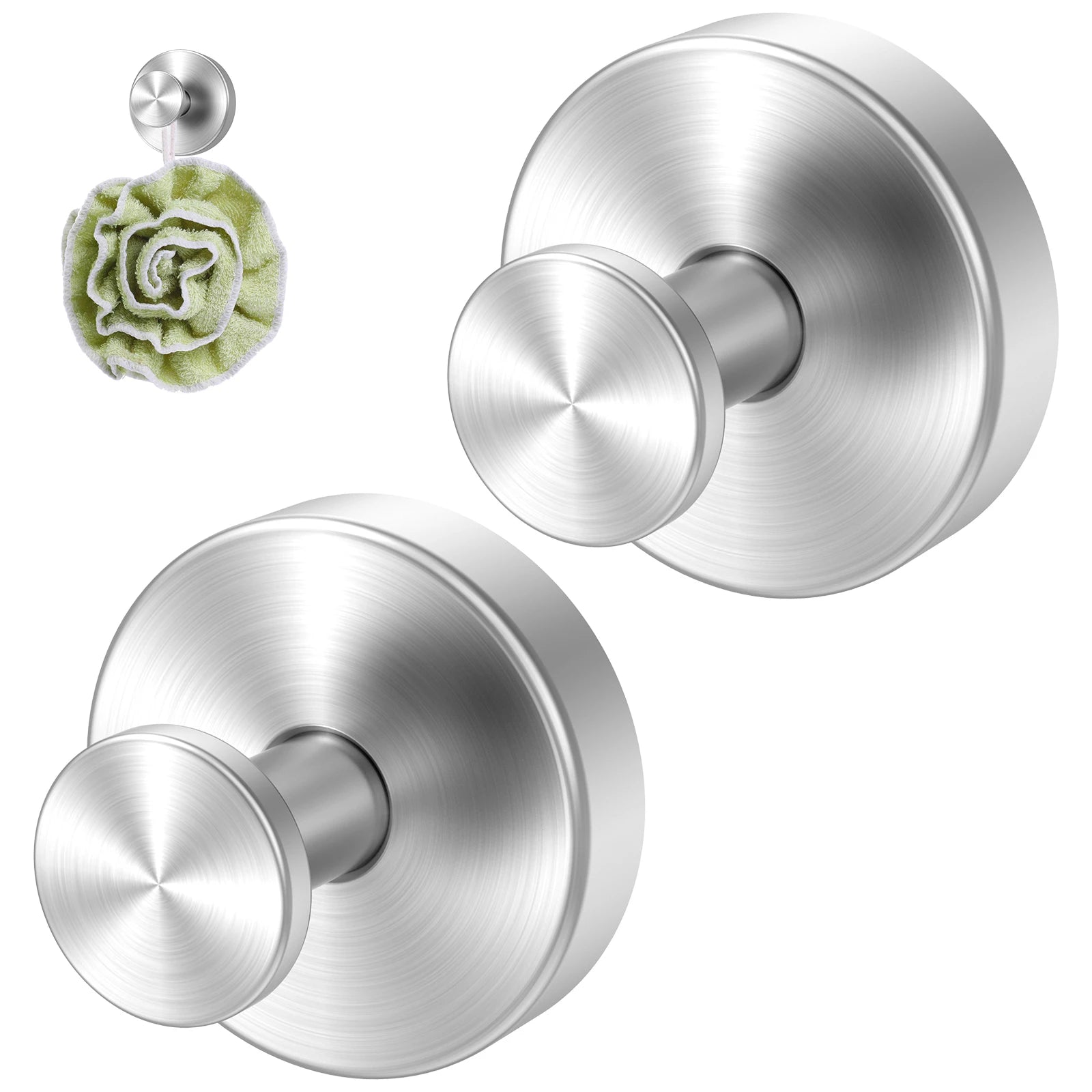 2/4PCS Heavy Duty Vacuum Suction Cup Hooks No Drilling Super Suction Cup HangerRobe Coat Wreath Hook for Shower Kitchen Bathroom