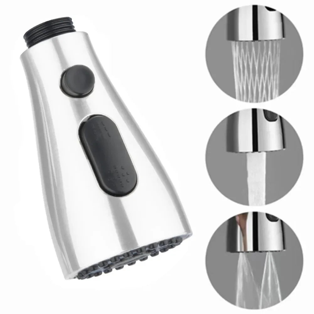 Kitchen Pull Out Faucet Sprayer Nozzle ABS Durable Water Saving Bathroom Basin Sink Shower Spray Head Multifunction Pull Head