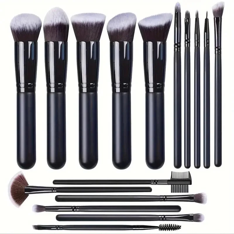 Professional Makeup Brushes Set 14-16Pcs Set Premium Syntheti Foundation Blending Face Powder Blush Eye Shadows Makeup Brush Kit