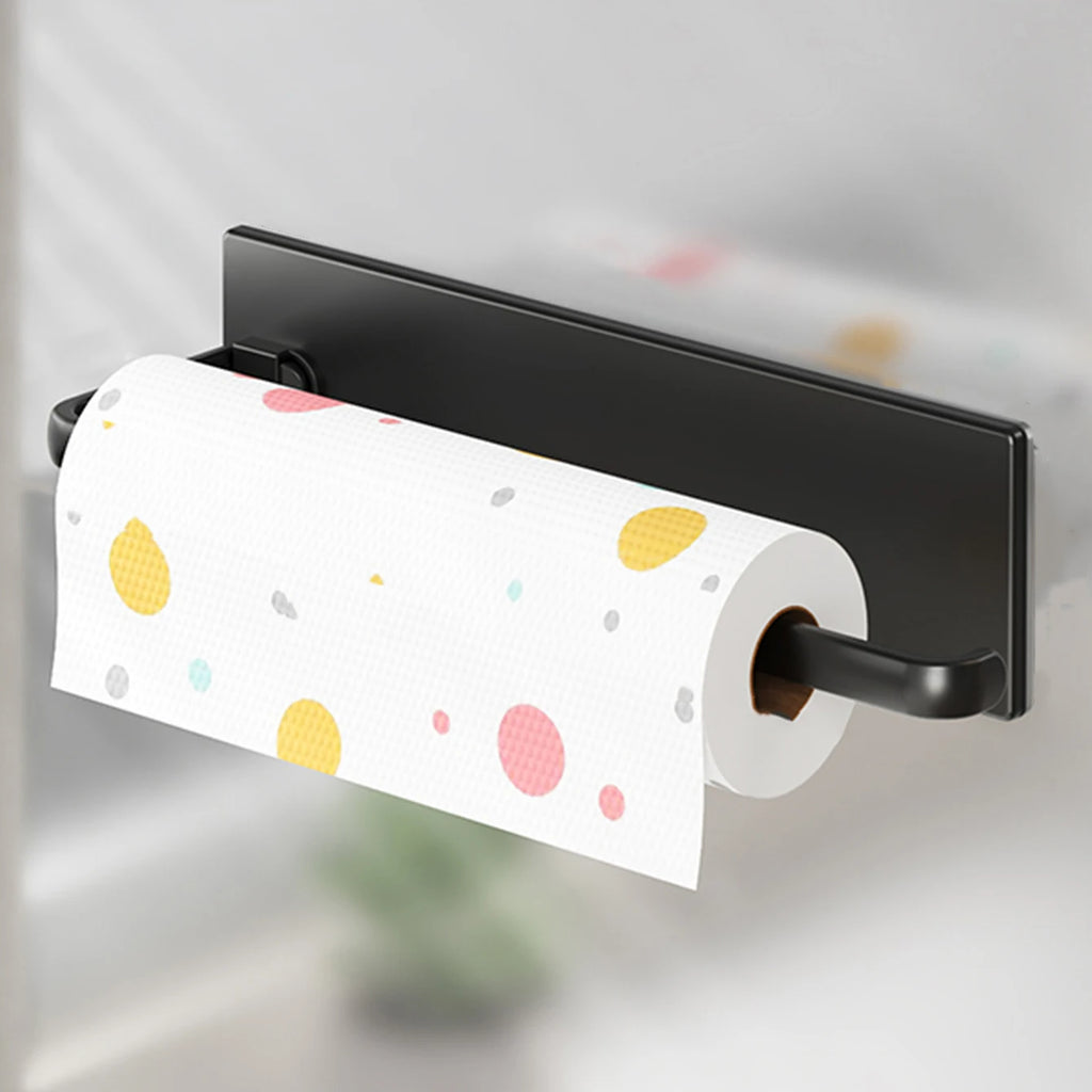 Magnetic tissue holder for kitchen refrigerator, kitchen tissue holder, non drilling paper roll holder, kitchen towel holder