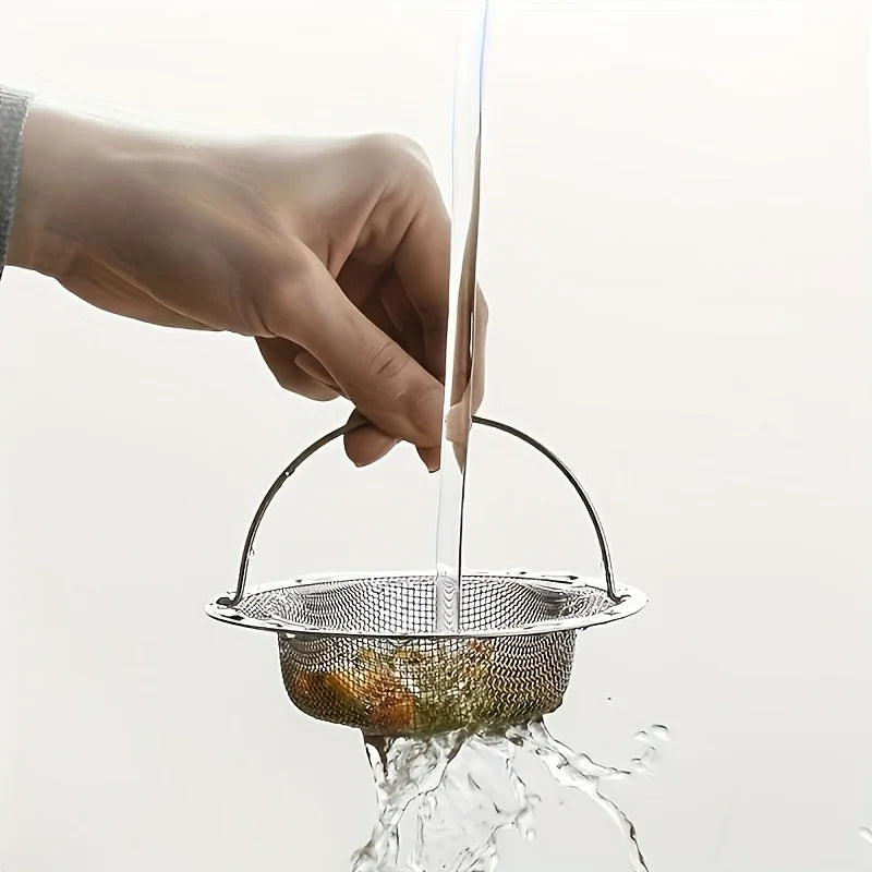 1 piece stainless steel sink filter with handle suitable stainless steel material, perfect and kitchen sink filter