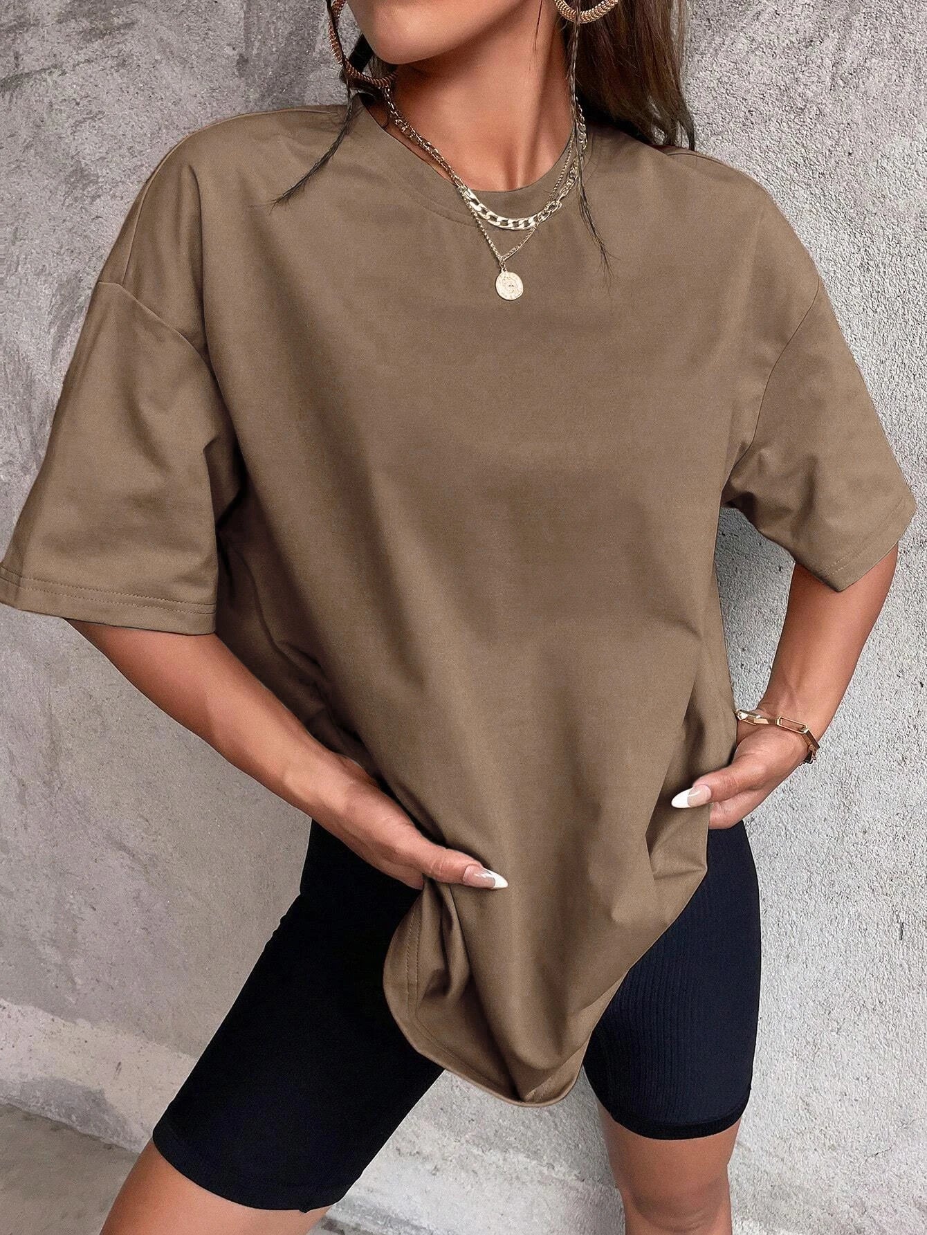21 Color Solid Color Summer 100% Cotton Womens T Shirt Sport Multicolor T-Shirts Loose Casual Short Sleeve Unisex Fashion Tops