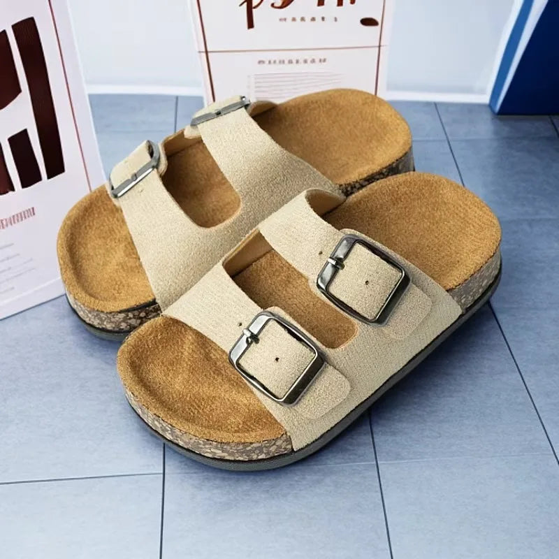 2026 Children Sandals for Girls Boys Summer New Fashion Korean Style Soft Sole Anti-slippery Versatile Chic Open-toe Beach Shoes