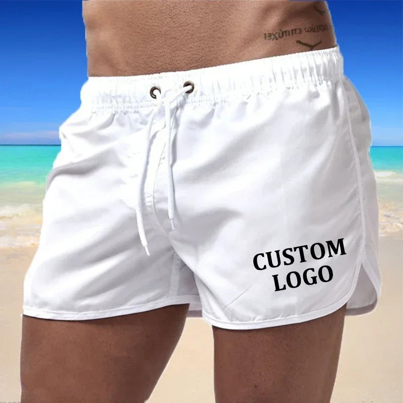Customized Logo Men's Beach Swimsuit, Boxer, Beach Shorts, Surfing Swimsuit, Mayo, Sungas