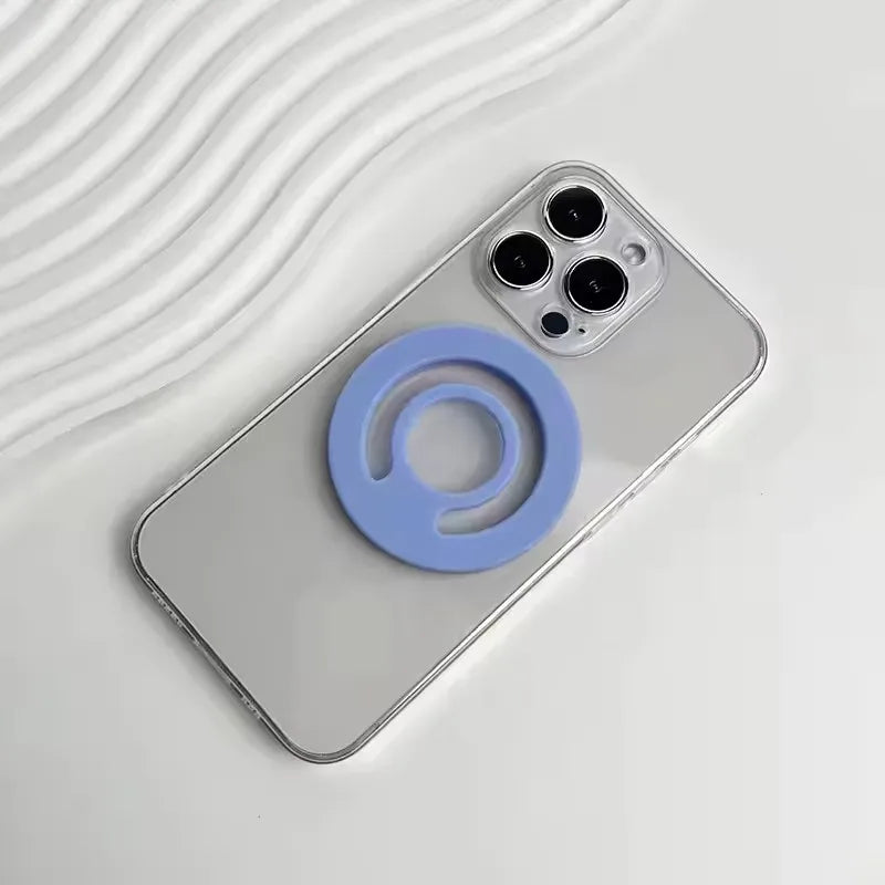 Magnetic Circular Grip Phone Holder Silicone Magnetic Finger Ring for MagSafe Phone Ring Holder Strap Mobile Phone Accessories