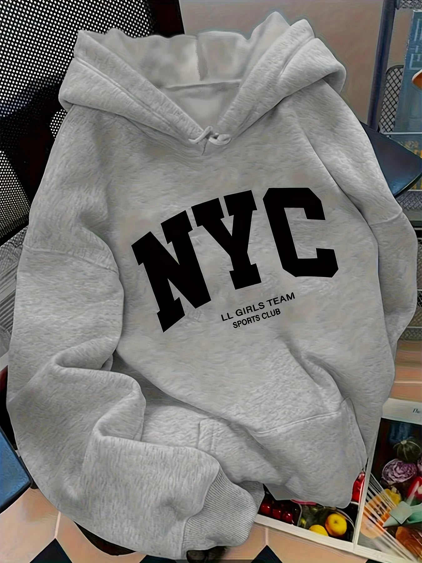 Pattern hooded sweatshirt hooded jacket lightweight winter hoodie casual outerwear for daily use and special occasions