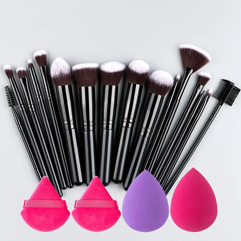Professional Makeup Brushes Set 14-16Pcs Set Premium Syntheti Foundation Blending Face Powder Blush Eye Shadows Makeup Brush Kit