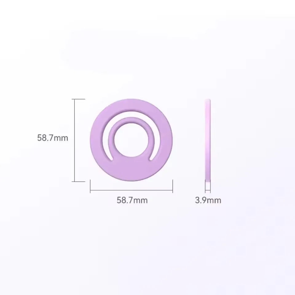 Magnetic Circular Grip Phone Holder Silicone Magnetic Finger Ring for MagSafe Phone Ring Holder Strap Mobile Phone Accessories