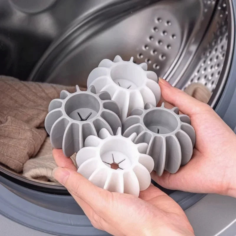 Silicone Laundry Ball Reusable Clothes Hair Cleaning Tool Pet Hair Remover Washing Machine Cat Hair Catcher Laundry Ball
