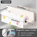 Magnetic tissue holder for kitchen refrigerator, kitchen tissue holder, non drilling paper roll holder, kitchen towel holder