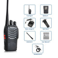 2pcs Baofeng BF-88E portable wireless Handheld walkie16CH UHF 446.00625-446.19375MHz 12.5KHz Channel Separation with USB Charger