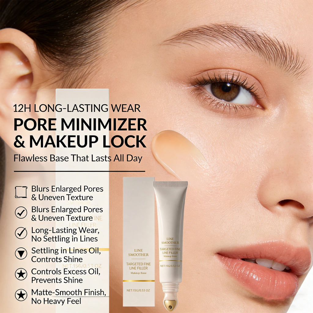 Line Smoother Hydrating Primer for Makeup Even Tone Lightweight & Non-sticky Invisible Pores Antioxidant Makeup Base Moisturizer