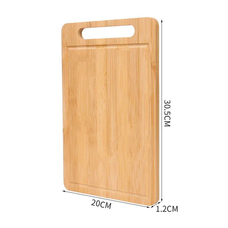 WXCOO Double-Sided Chopping Board Bamboo Cutting Board Natural Moso Bamboo Anti-Mold Kitchen Bamboo Board Household Tools