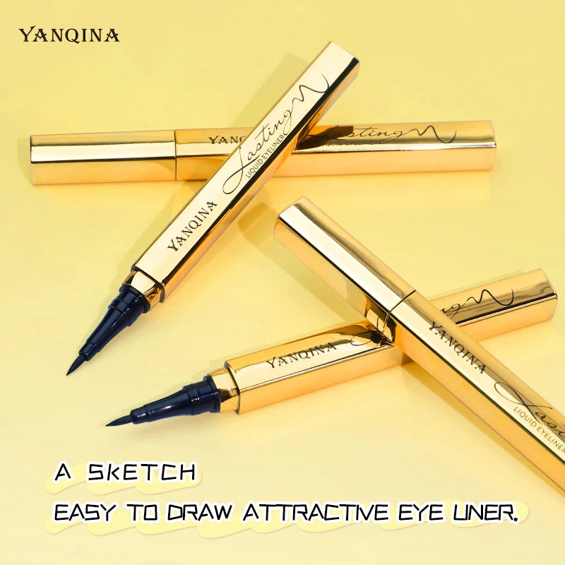 Quick-dry Eyeliner Pencil Makeup Long Lasting Smooth Matte Eye Liner Waterproof Anti Smudge Liquid Eyeliner Pen Eyes Cosmetics