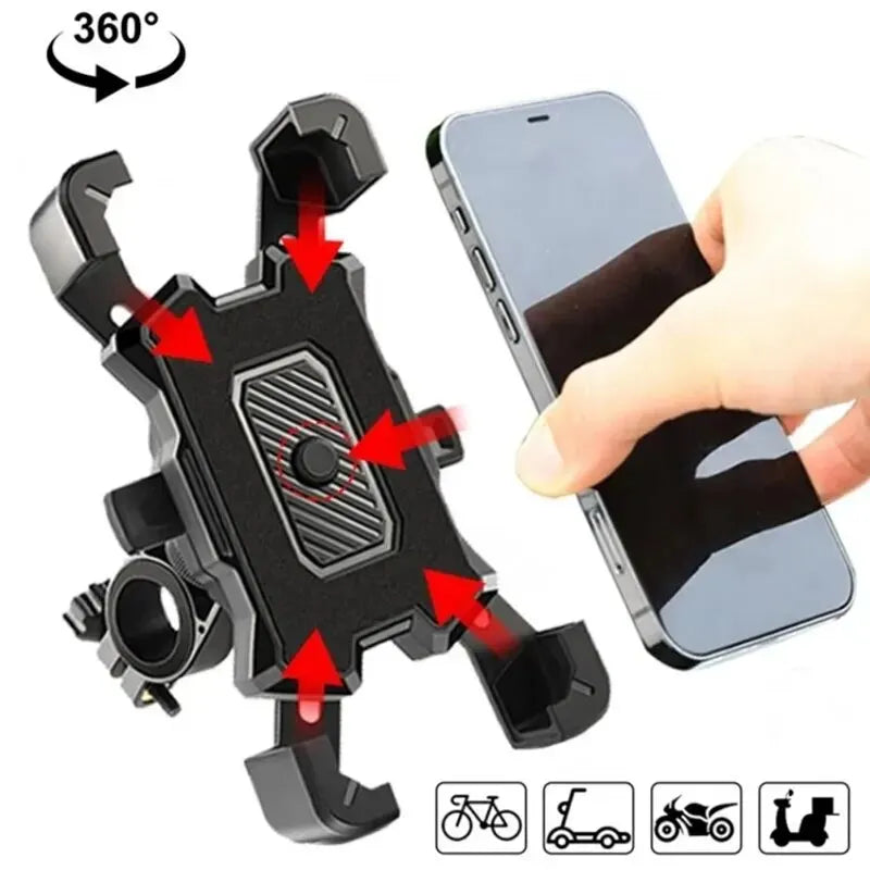 360° Rotatable Non Slip Bicycle Phone Holder Adjustable Universal Mount For MTB Bike Motorcycle Scooter Bike Accessories