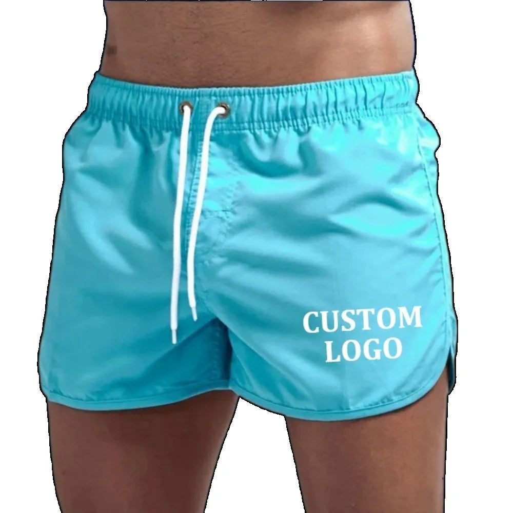 Customized Logo Men's Beach Swimsuit, Boxer, Beach Shorts, Surfing Swimsuit, Mayo, Sungas
