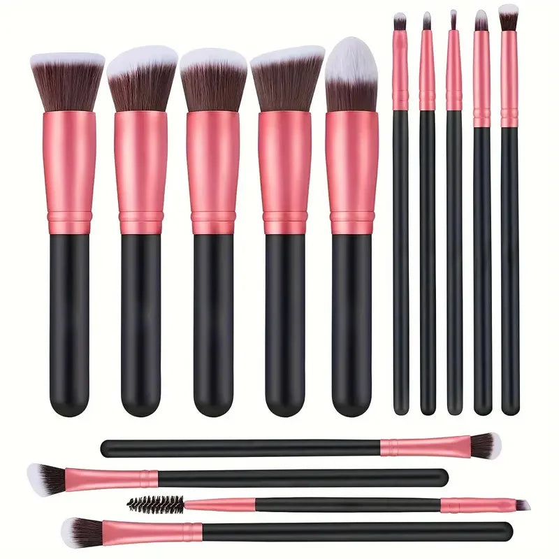 Professional Makeup Brushes Set 14-16Pcs Set Premium Syntheti Foundation Blending Face Powder Blush Eye Shadows Makeup Brush Kit