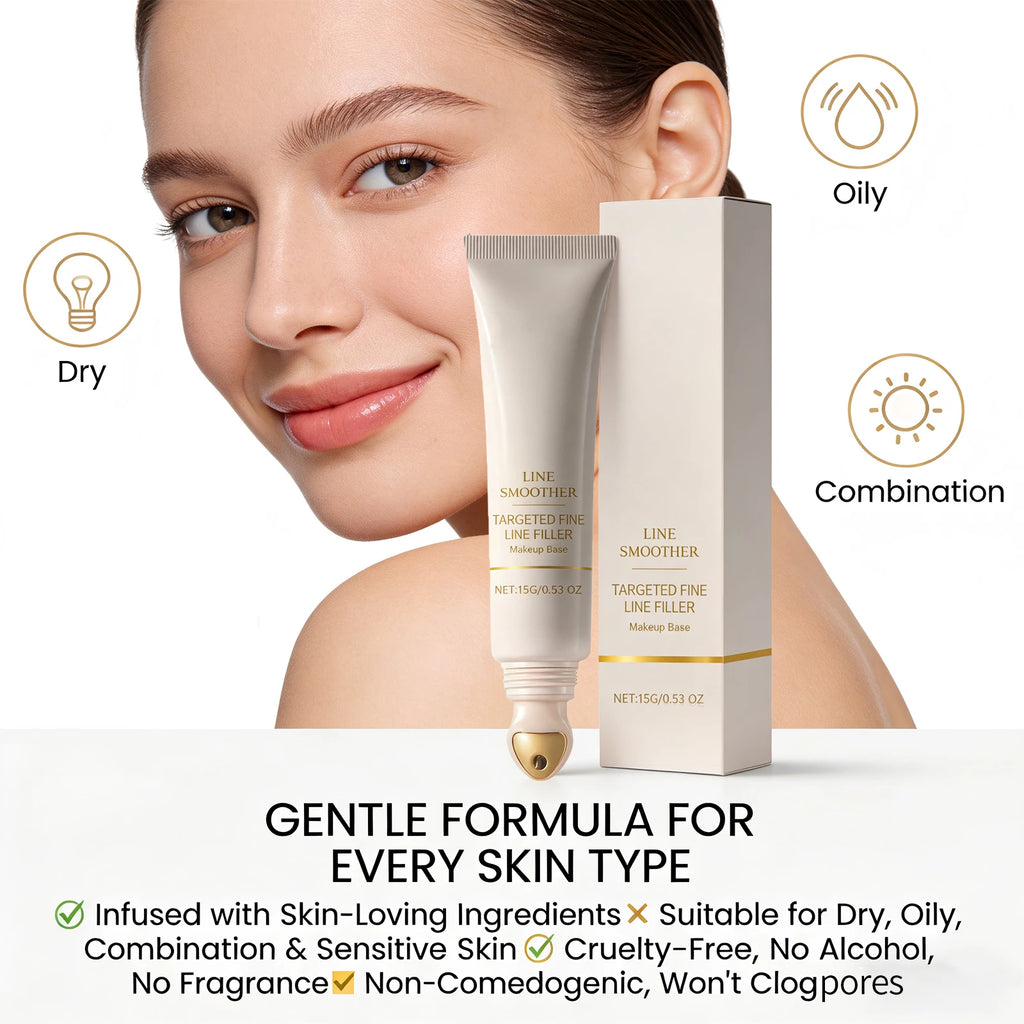 Line Smoother Hydrating Primer for Makeup Even Tone Lightweight & Non-sticky Invisible Pores Antioxidant Makeup Base Moisturizer