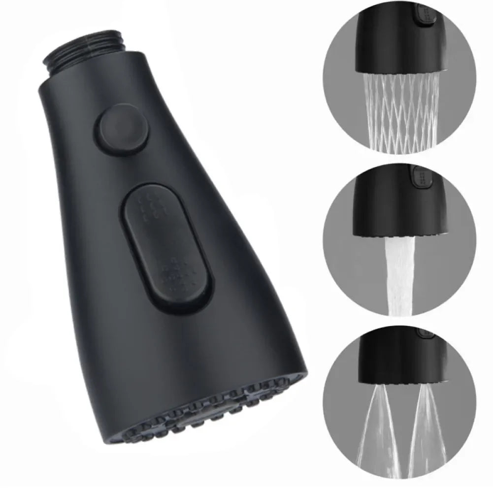 Kitchen Pull Out Faucet Sprayer Nozzle ABS Durable Water Saving Bathroom Basin Sink Shower Spray Head Multifunction Pull Head