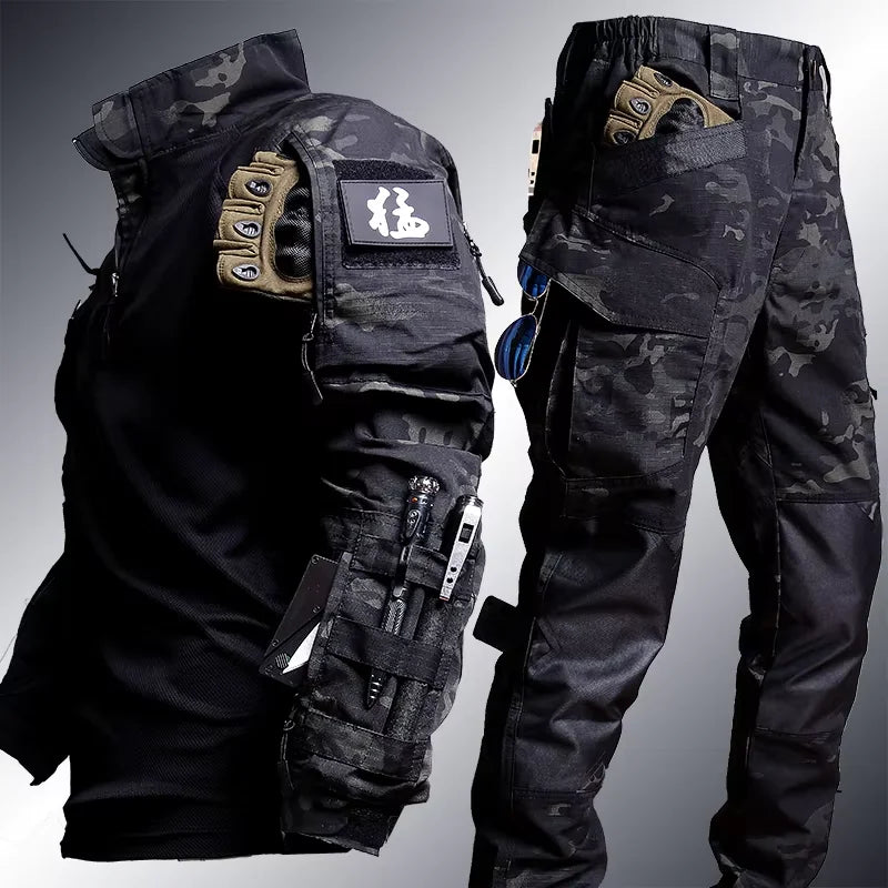 Tactical Suit Men Airsoft Hunting Clothes Paintball Military Uniform Mens Sets Assault Shirts Special Forces Outdoor Cargo Pants