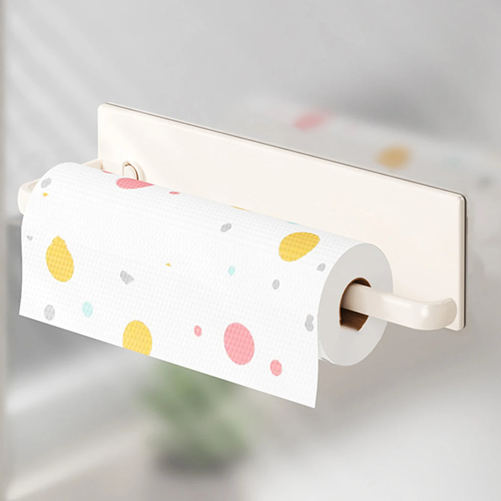 Magnetic tissue holder for kitchen refrigerator, kitchen tissue holder, non drilling paper roll holder, kitchen towel holder